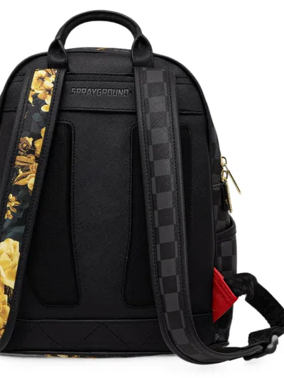 Sprayground Check-print Backpack In Black