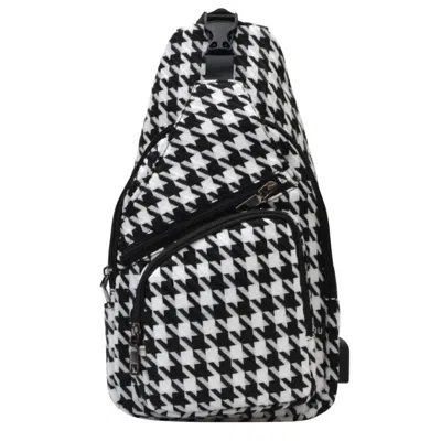 Calla Unisex Nupouch Anti-theft Large Daypack In Houndstooth In Multi