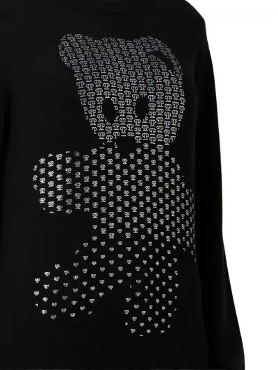 Philipp Plein Teddy Pullover Mit Kristallen In Black