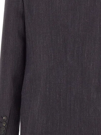 Eleventy Single-breasted Wool-blend Blazer In Multi