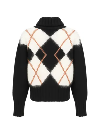 Isaia Argyle-pattern Roll-neck Sweater In Multi