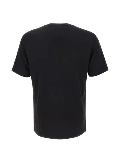 Ea7 Logo-patch T-shirt In Black