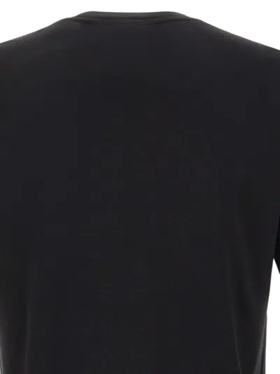 Ea7 Logo-patch T-shirt In Black