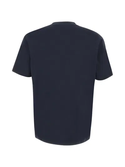 Ea7 Logo-patch T-shirt In Blue