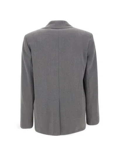 Kaos Flap-pocket Single-breasted Blazer In Gray