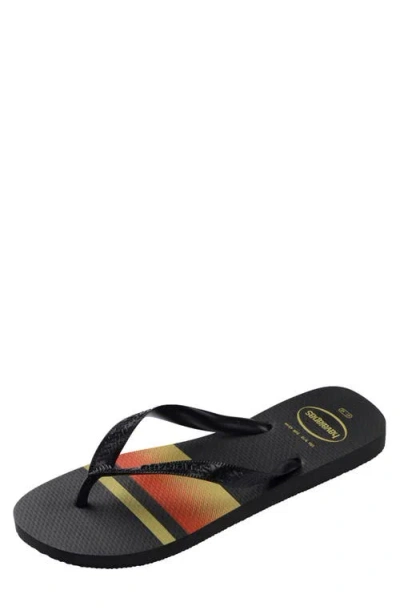 Havaianas Top Basic Flip Flop In Black