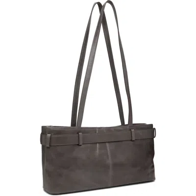 Osoi Gray Shoulder Brocle Bag In Aged Grey