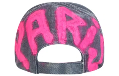 Balenciaga Bb Sprayed Cap 'grey Pink'