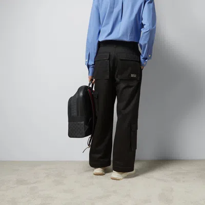 Gucci Pant Comp. Cott. Twil Double W In Black