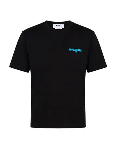 Msgm Logo-print Short-sleeve T-shirt In Black