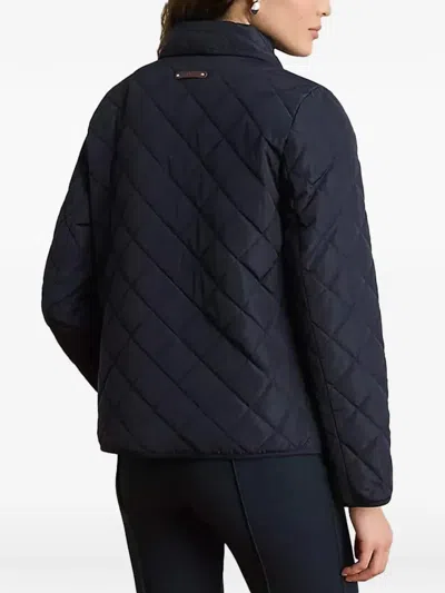 Ralph Lauren Quilted Crest-patch Jacket In Blue
