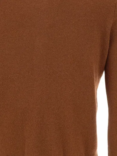 Marella Button-front Long-sleeve Knit Top In Brown