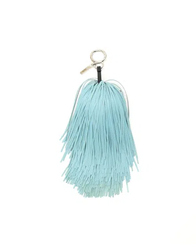 Fendi Fringed Bag Bug Charm In Blue