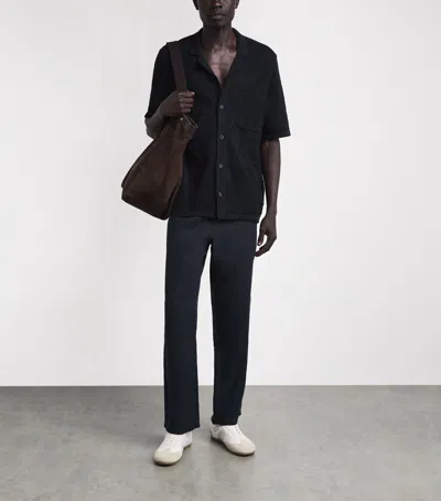 Samsoe & Samsoe Samsøe Samsøe Organic Cotton Saconald Shirt In Black