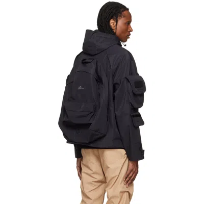 We11 Done Black Military Shell Jacket In Blue