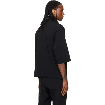 Thom Krom Ms 196 Oversized Half-zip Sweatshirt In Black