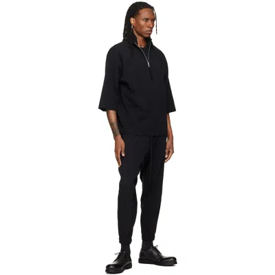 Thom Krom Ms 196 Oversized Half-zip Sweatshirt In Black