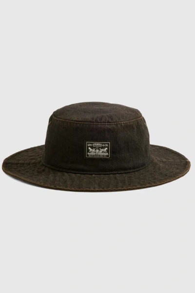 Levi's Bay Drawstring Hat In Black
