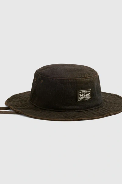 Levi's Bay Drawstring Hat In Black