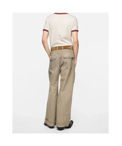 Acne Studios Eram College Logo Ringer Graphic T-shirt In White
