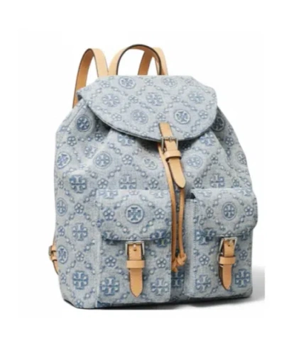 Tory Burch Iconic Pattern Backpack In Blue
