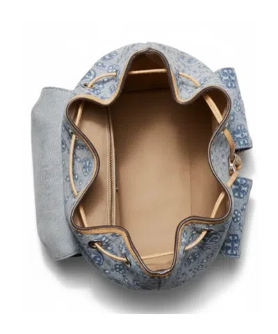 Tory Burch Iconic Pattern Backpack In Blue