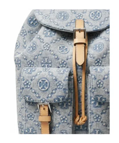 Tory Burch Iconic Pattern Backpack In Blue