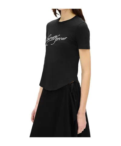 Ann Demeulemeester Floor Micro T-shirt In Black