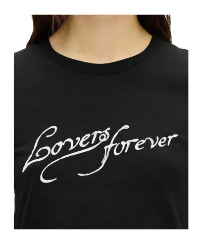 Ann Demeulemeester Floor Micro T-shirt In Black