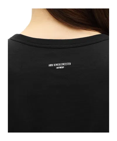 Ann Demeulemeester Floor Micro T-shirt In Black