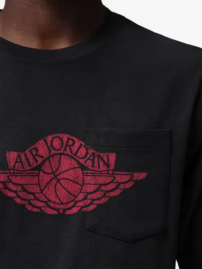 Jordan Flight Essentials Logo-print T-shirt In Black