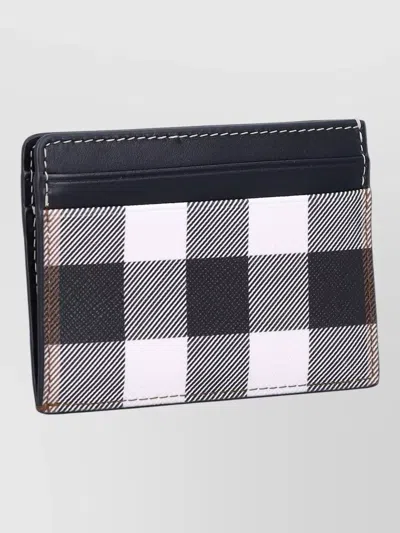 Burberry Rectangular Checkered Pattern Keyring And Keychain In Pattern