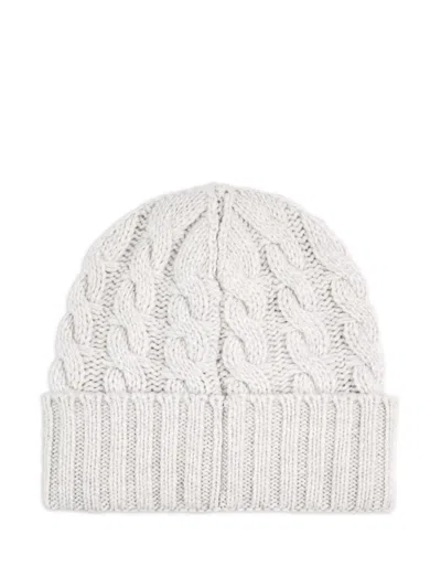 Fay Grey Wool Hat In Green