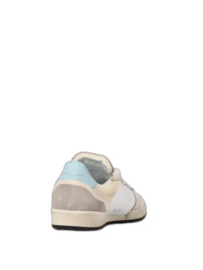 Philippe Model Paris White Contrast Panel Sneakers In White