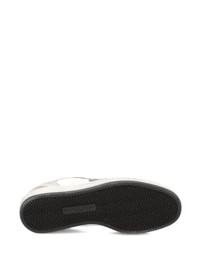 Philippe Model Paris White Contrast Panel Sneakers In White