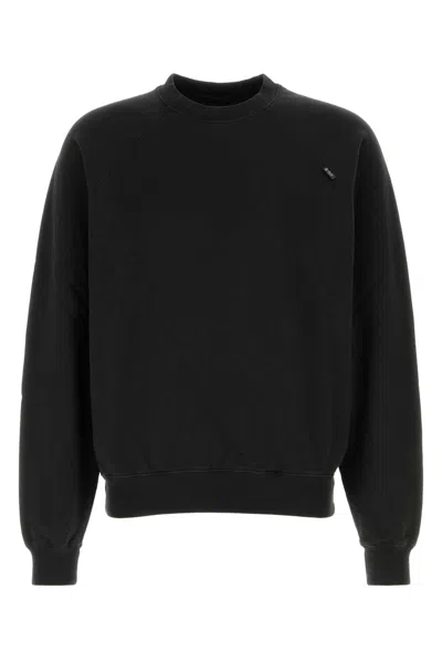 Prada Logo Patch Sweatshirt In Black
