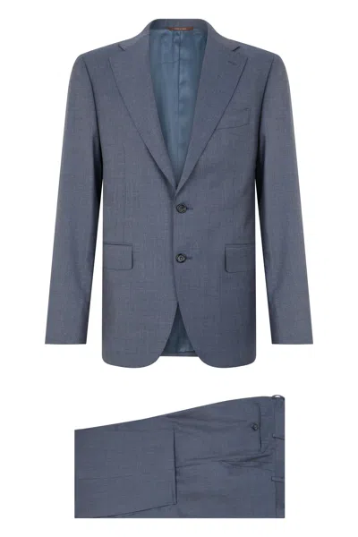 Canali Single-breasted Wool Jacket For Men In Multi