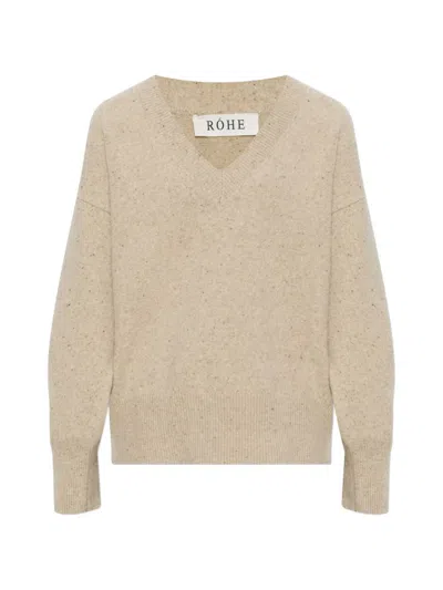 Rohe Wool-blend Classic Mouline Sweater In Neutral