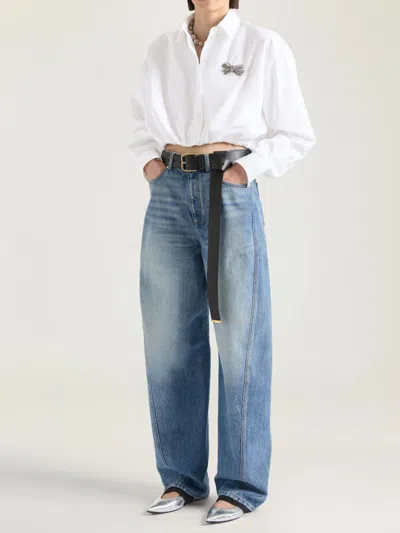 Givenchy Light Blue Cocoon Jeans In Blue
