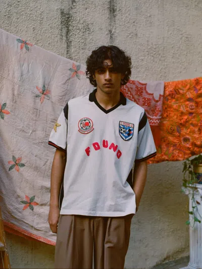 Found Embroidered-patch Panelled T-shirt In Neutral