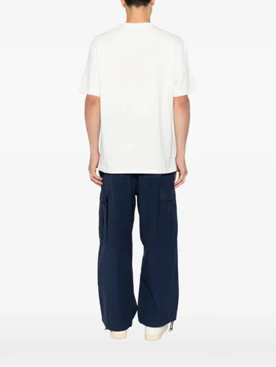 Kenzo Graphic Print Round Neck Short Sleeve T-shirt In Metallic