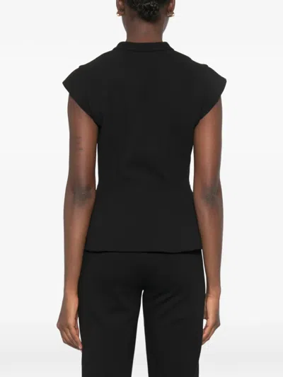 Sandro Sleeveless Button-fastening Top In Transparent
