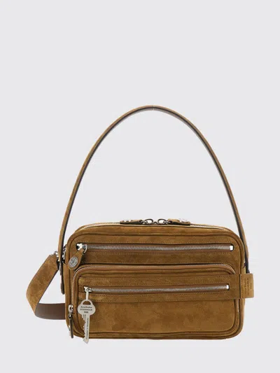 Acne Studios Shoulder Bag Woman Color Beige In Pink
