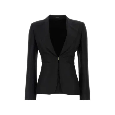 Gucci Wool Single-breasted Jacket In Black