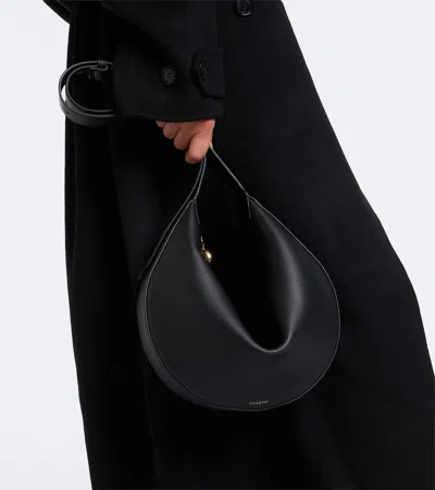 Joseph Bean Medium Leather Shoulder Bag In Black