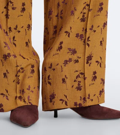 Paris Texas Rose Suede Ankle Boots In Brown
