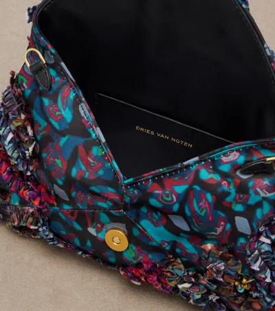 Dries Van Noten Embellished Embroidered Clutch In Multicoloured