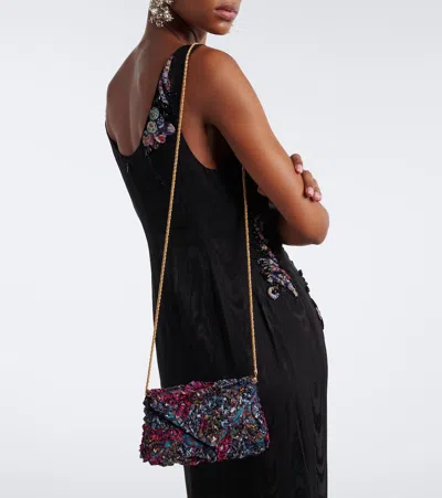 Dries Van Noten Embellished Embroidered Clutch In Multicoloured