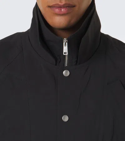 Prada Re-nylon Cropped Cape In Black