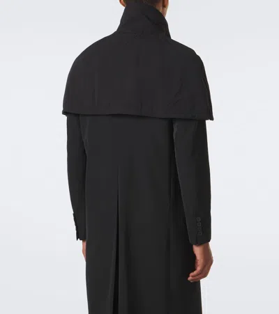 Prada Re-nylon Cropped Cape In Black
